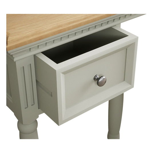 Phillipe Oak and Soft Green Painted Computer Desk