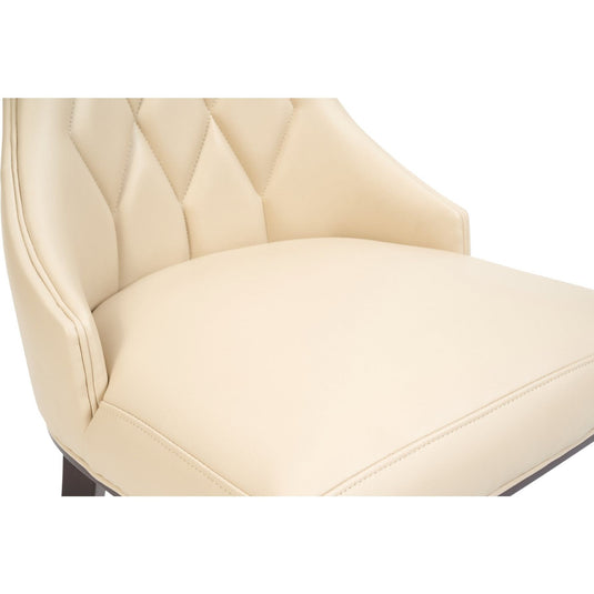 Freya Cream Faux Leather Dining Chairs Dining Chairs Freya