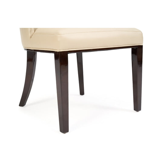 Freya Cream Faux Leather Dining Chairs Dining Chairs Freya