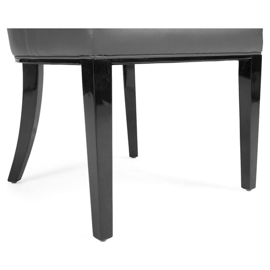 Freya Grey Faux Leather Dining Chairs Dining Chairs Freya