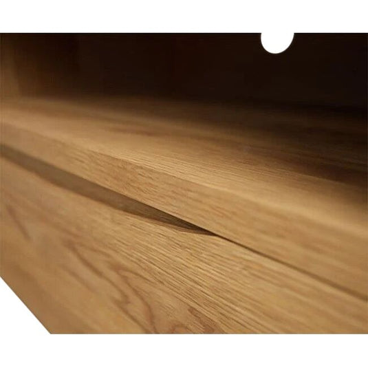 Dereham Solid Oak Corner TV Cabinet