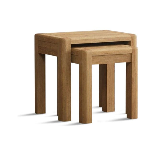Dereham Solid Oak Nest Of Tables