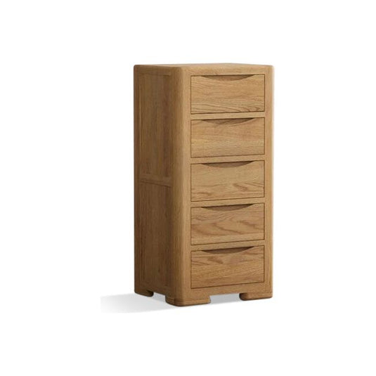 Dereham Solid Oak 5 Drawer Tallboy