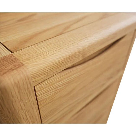 Dereham Solid Oak 5 Drawer Tallboy