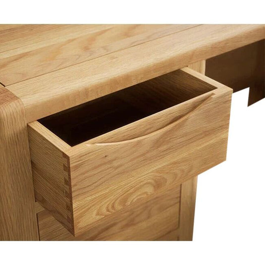 Dereham Solid Oak Dressing Table / Compact Desk