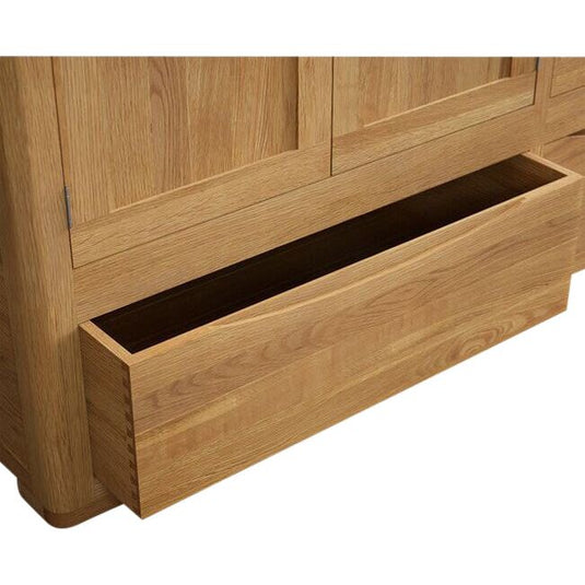 Dereham Solid Oak Triple Wardrobe