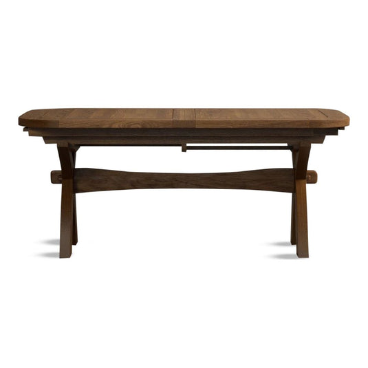 Extending Stoneleigh 180cm Rustic Solid Oak Dining Table