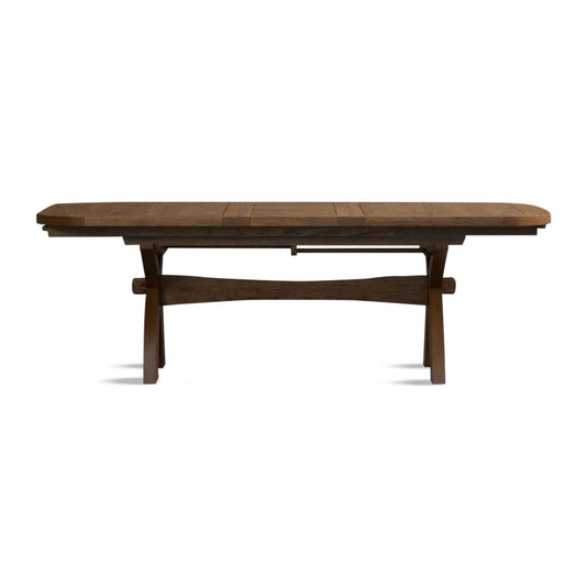 Extending Stoneleigh 180cm Rustic Solid Oak Dining Table