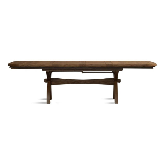 Extending Stoneleigh 180cm Rustic Solid Oak Dining Table