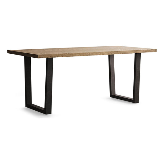 Roman 190cm Solid Oak and Metal Dining Table