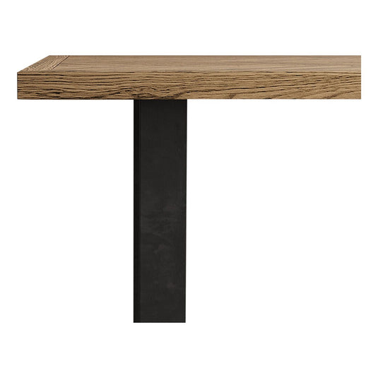 Roman 190cm Solid Oak and Metal Dining Table