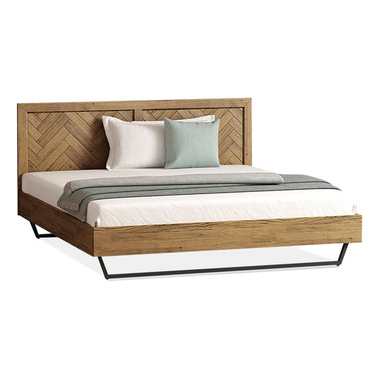 Roman Solid Oak Super King Bed