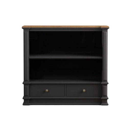 Bewley Oak and Charcoal Grey Painted Small Bookcase Bookcase Bewley