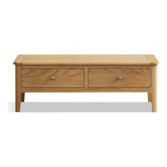 Sheringham Solid Oak 4 Drawer Coffee Table