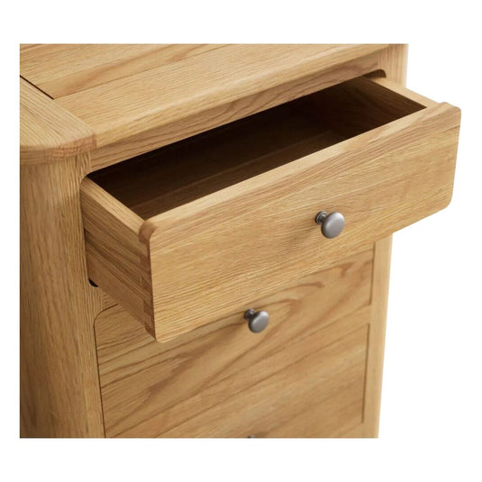 Sheringham Solid Oak 5 Drawer Tallboy