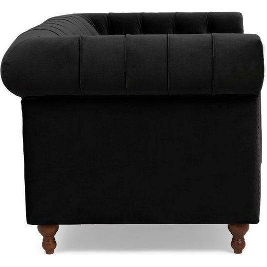 Westminster Chesterfield Black Velvet 2 Seater Sofa Sofa Westminster