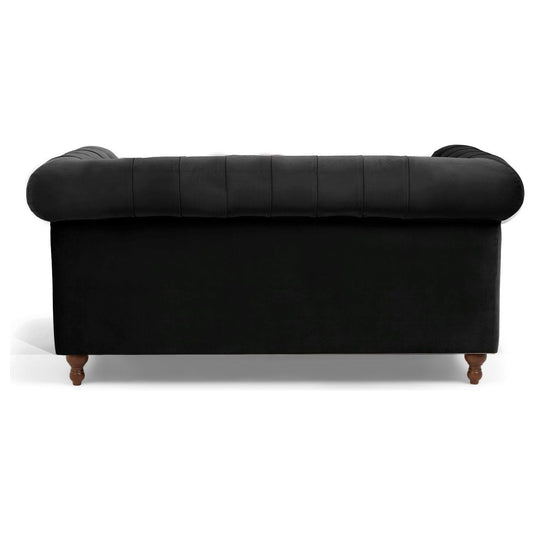 Westminster Chesterfield Black Velvet 2 Seater Sofa Sofa Westminster