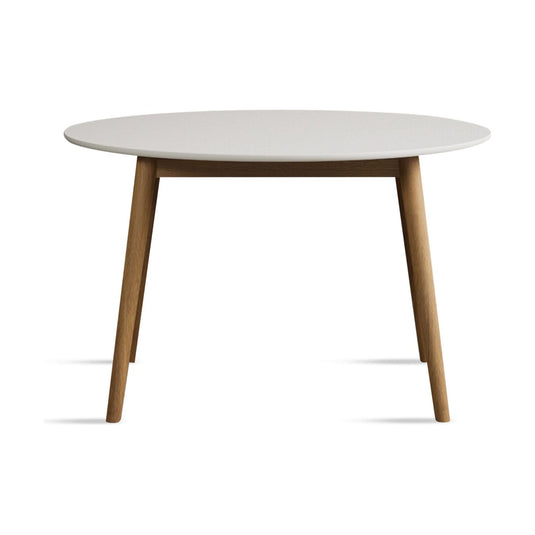 Sabrina 120cm Round Solid Oak and Signal White Painted Dining Table