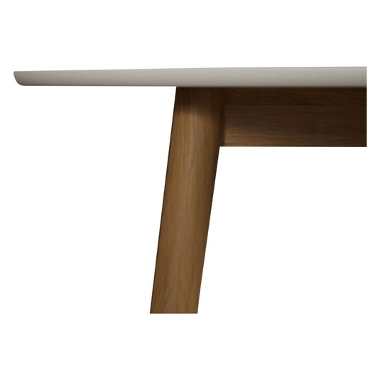 Sabrina 120cm Round Solid Oak and Signal White Painted Dining Table