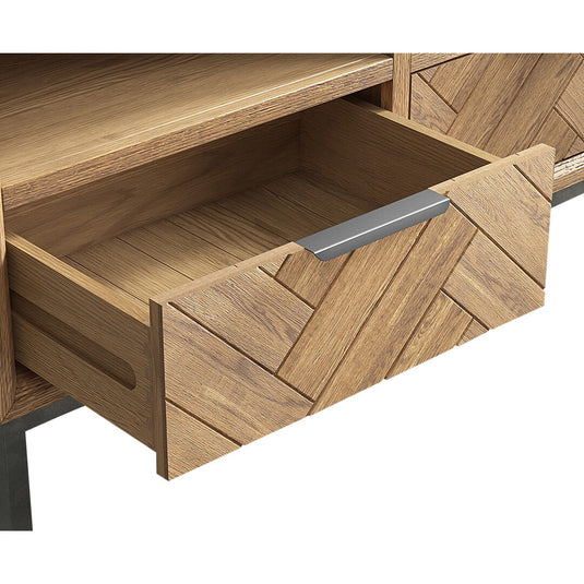 Roman Solid Oak Small TV Cabinet