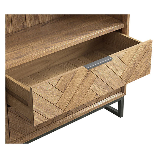 Roman Solid Oak Tall Bookcase