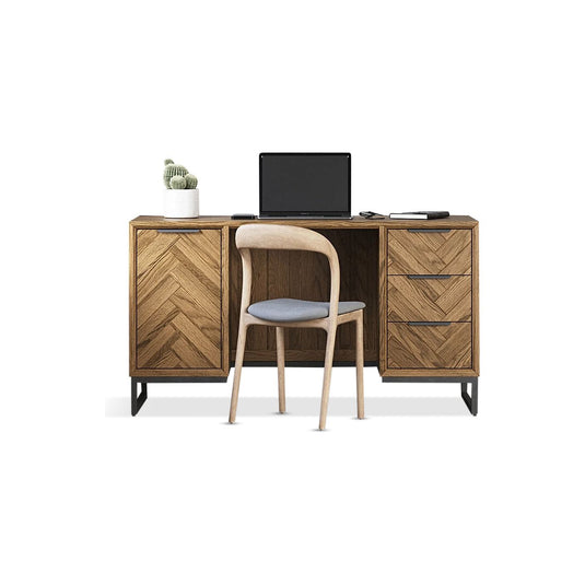 Roman Solid Oak Computer Desk