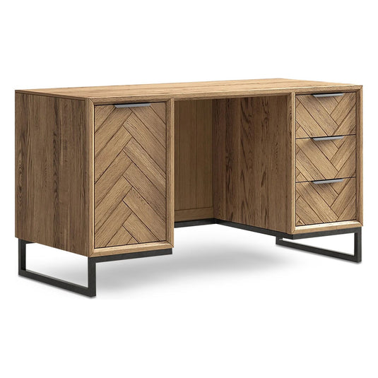 Roman Solid Oak Computer Desk