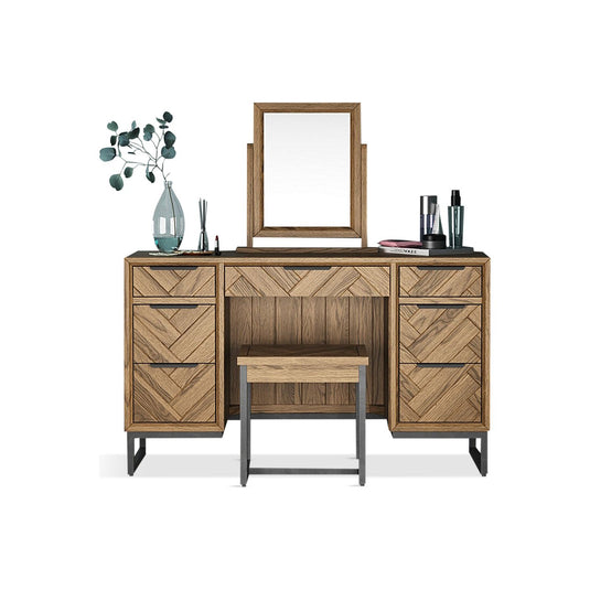 Roman Solid Oak Dressing Table Set