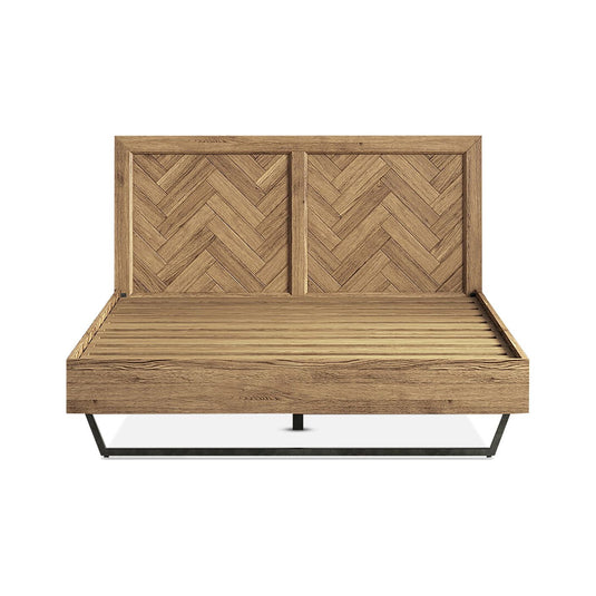 Roman Solid Oak King Size Bed