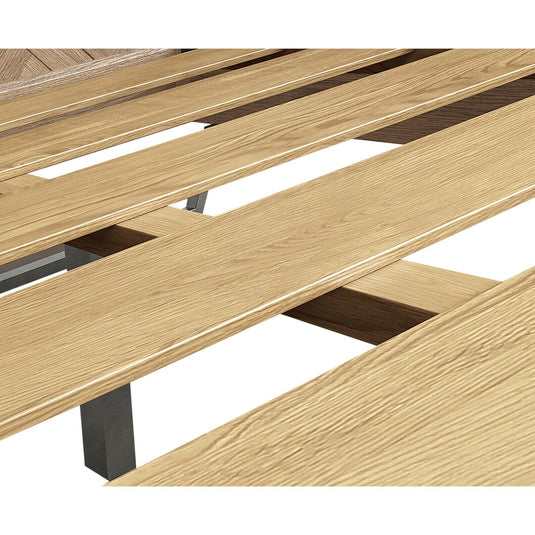 Roman Solid Oak King Size Bed