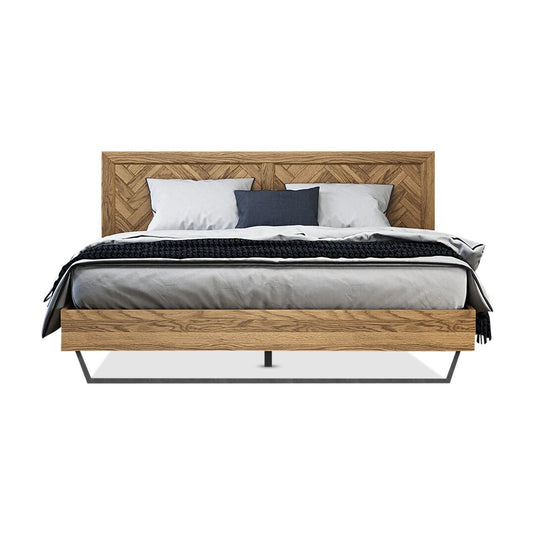 Roman Solid Oak Super King Bed