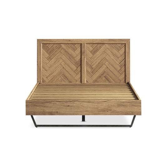 Roman Solid Oak Double Bed