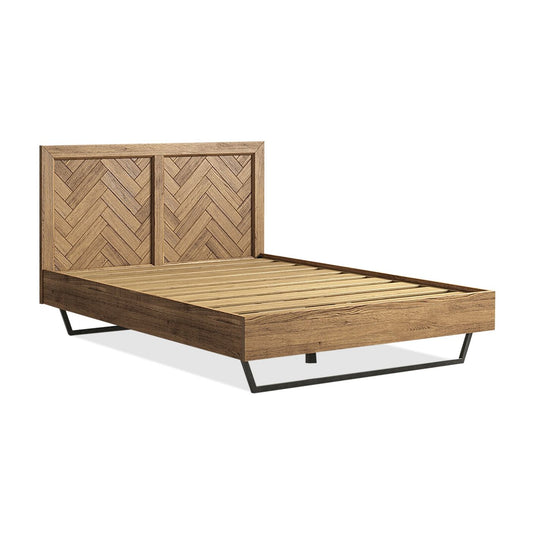 Roman Solid Oak Double Bed