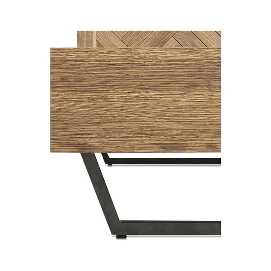 Roman Solid Oak Double Bed