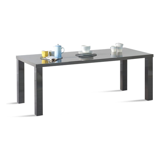 Vancouver 200cm Dark Grey High Gloss Dining Table