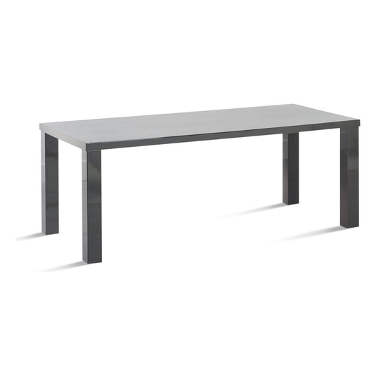 Vancouver 200cm Dark Grey High Gloss Dining Table