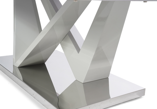 Marcella Light Grey High Gloss Marble Effect Coffee Table