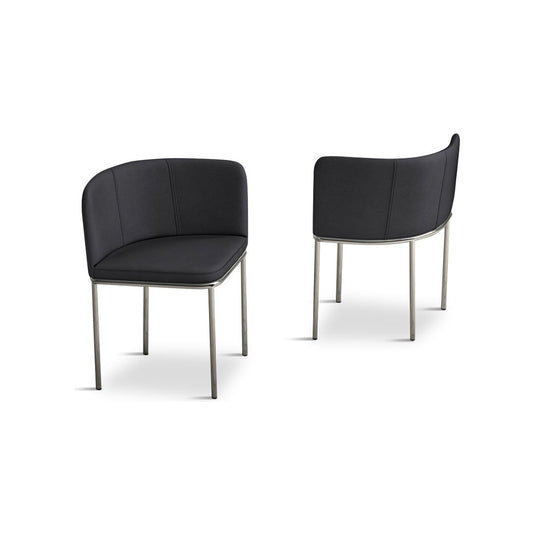 Santorini Grey Glass Stowaway Dining Table with Grey High Back Stools