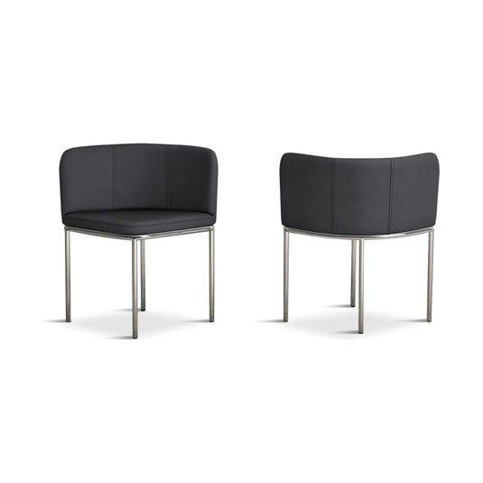Santorini Grey Glass Stowaway Dining Table with Grey High Back Stools
