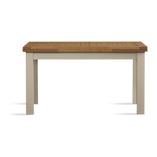 Extending Romney 140cm Oak and Cream Painted Dining Table