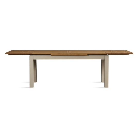 Extending Romney 180cm Oak and Cream Painted Dining Table