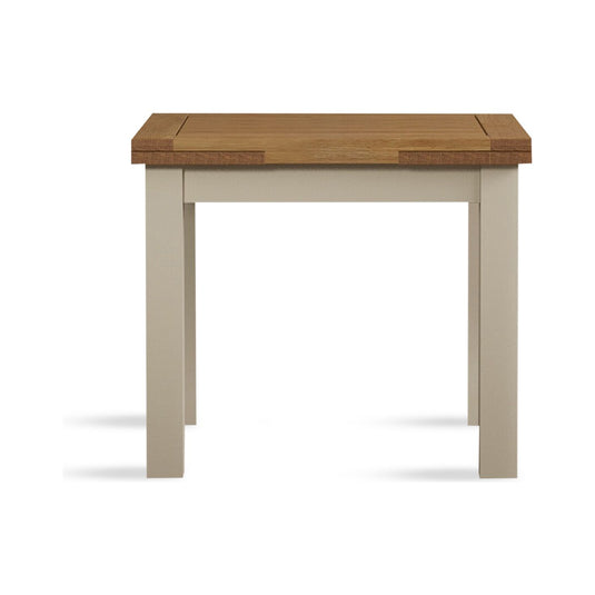 Extending Romney 90cm Oak and Cream Painted Dining Table