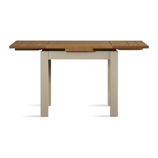 Extending Romney 90cm Oak and Cream Painted Dining Table