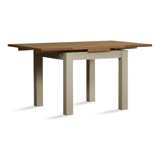 Extending Romney 90cm Oak and Cream Painted Dining Table