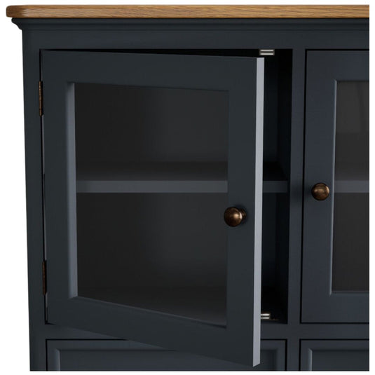 Ashton Oak and Blue Painted Large Dresser