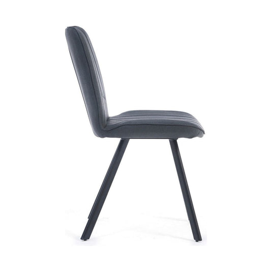 Dexter Grey Faux Leather Dining Chairs Dining Chairs Dexter