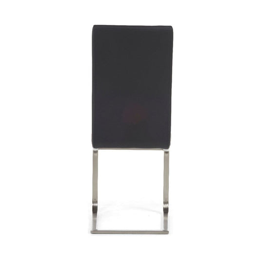 Austin Black Faux Leather Dining Chairs Dining Chairs Austin