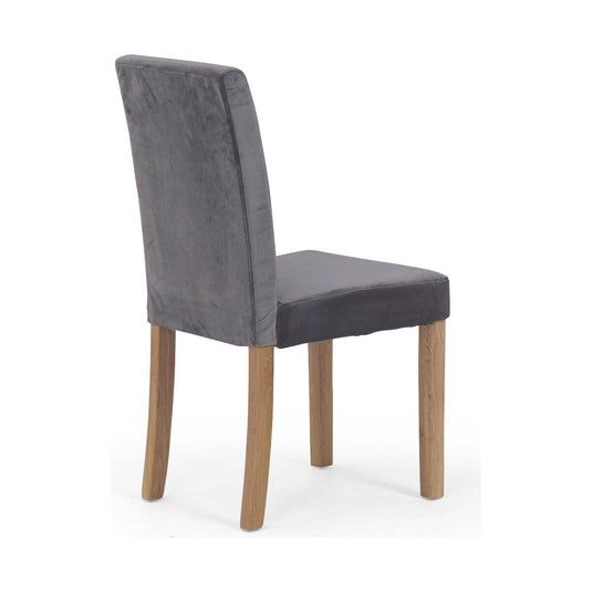 Lila Grey Velvet Dining Chairs Dining Chairs Lila