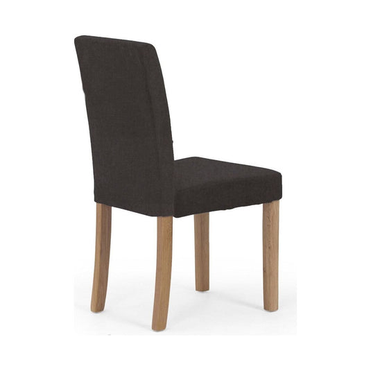 Lila Charcoal Black Fabric Dining Chairs Dining Chairs Lila