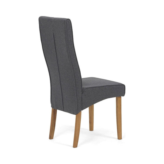 Ottilie Grey Fabric Dining Chairs (Pair) Dining Chair Ottilie